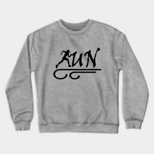 Run (black) Crewneck Sweatshirt